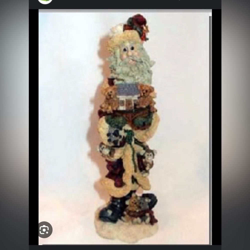 Boyd’s Bear NickNoah EUC in original box 📦. Santa 🎅 holding the arc.